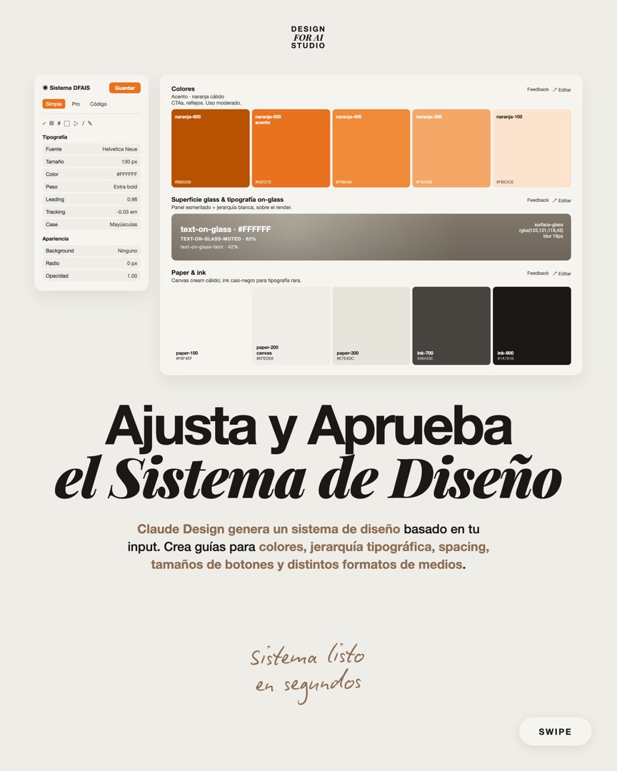 Ajusta y aprueba el sistema de diseño