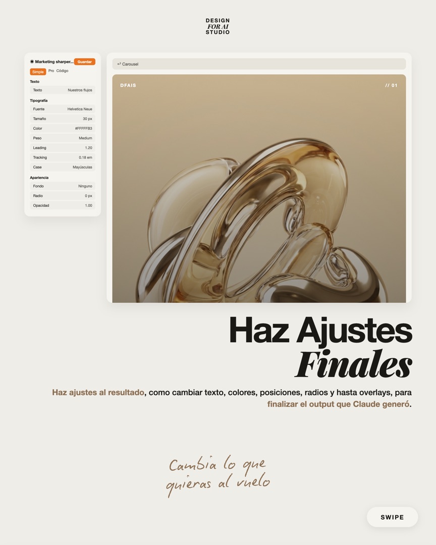 Haz ajustes finales