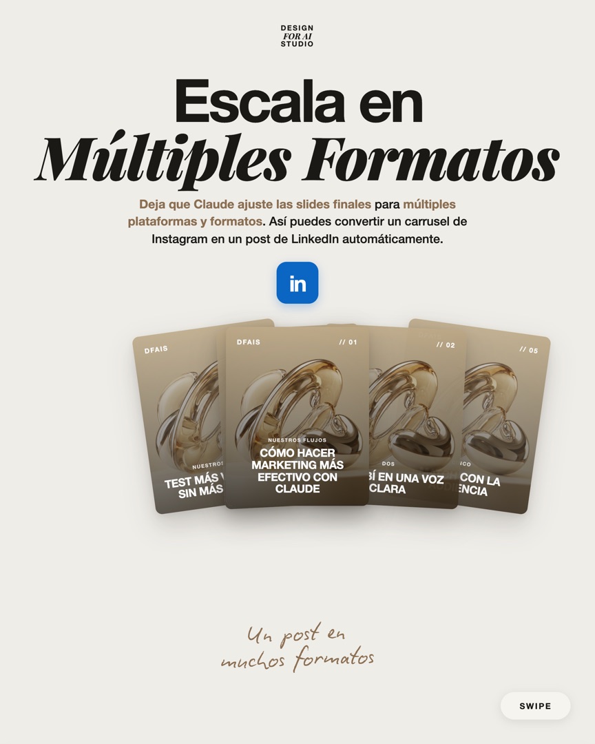 Escala en múltiples formatos