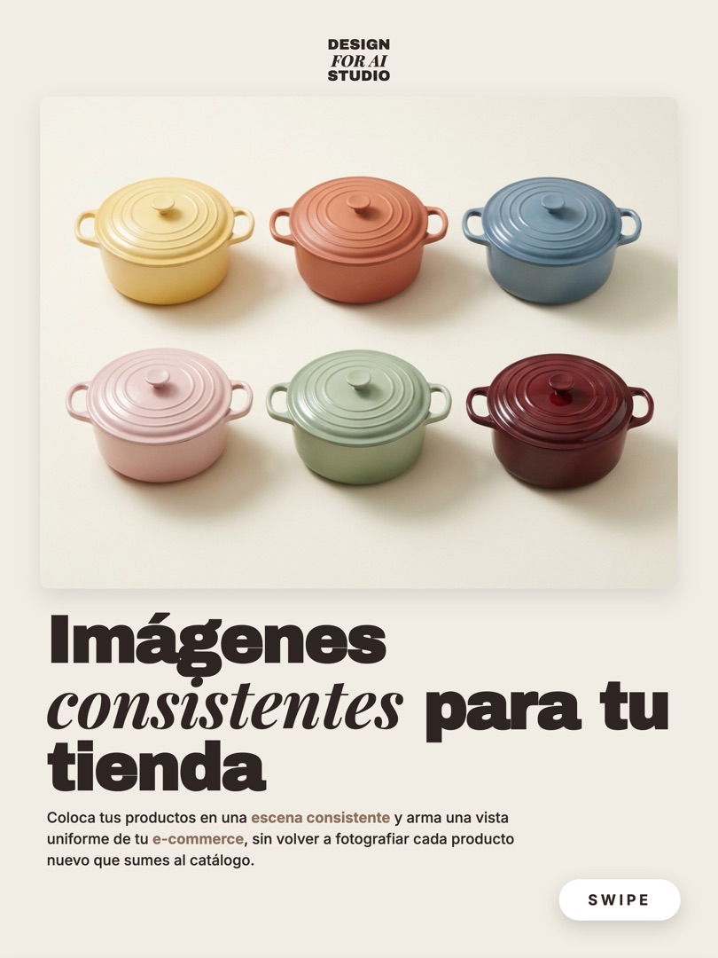 Imágenes consistentes para tu tienda