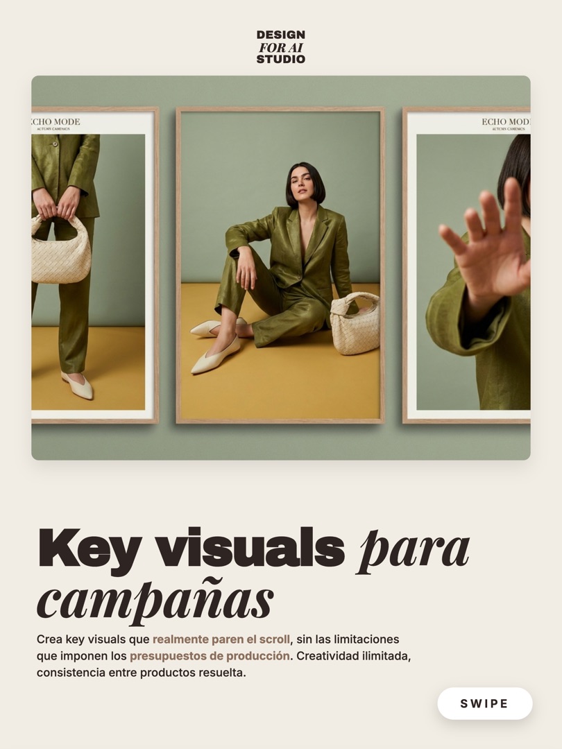 Key visuals para campañas